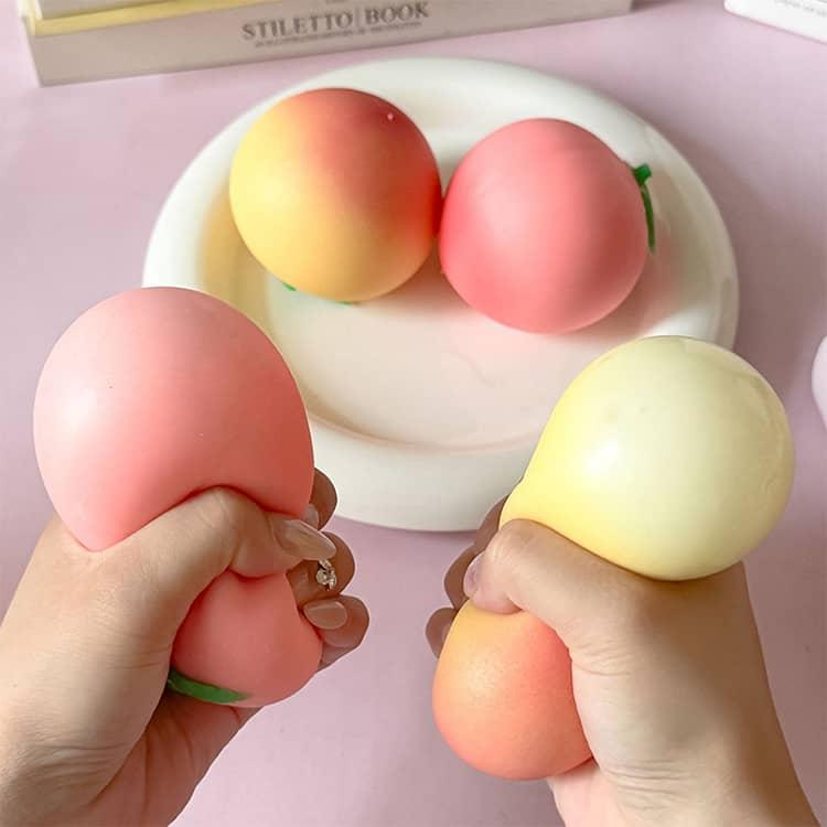 子供の日 6個セット 減圧グッズ もも ピーチ 触感いい スクイーズ玩具