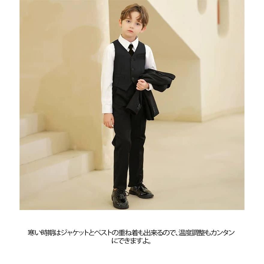 子供 スーツ ベスト 卒業式 男の子 入学式 ジャケット 5点セット
