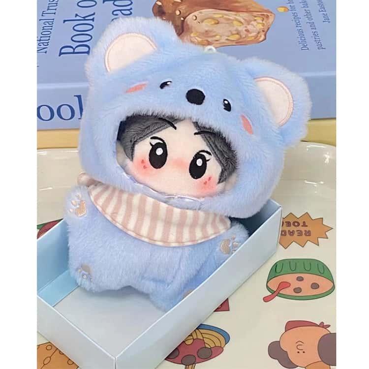 20cmレア限定着せ替えぬいぐるみ服♪おやすみコアラセット ぬい服 10cm ぬいぐるみ用 カエル ぬいぐるみ ボーダーコリー ライオン