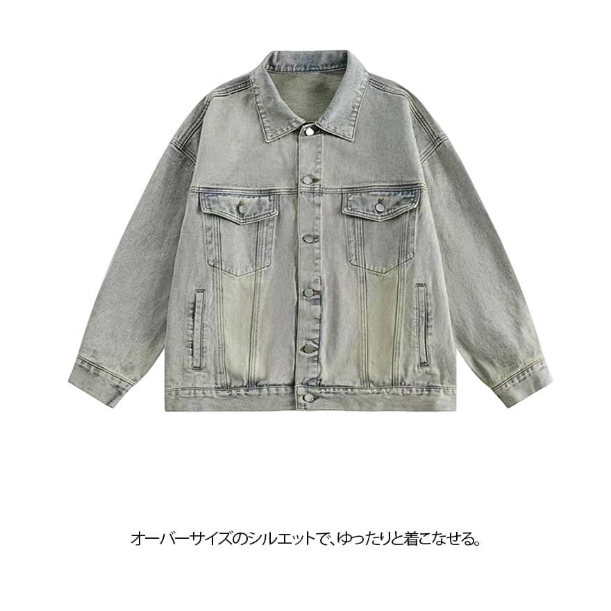レディース デニムジャケット Gジャン 通勤 通学 ぽわん袖 春コーデ