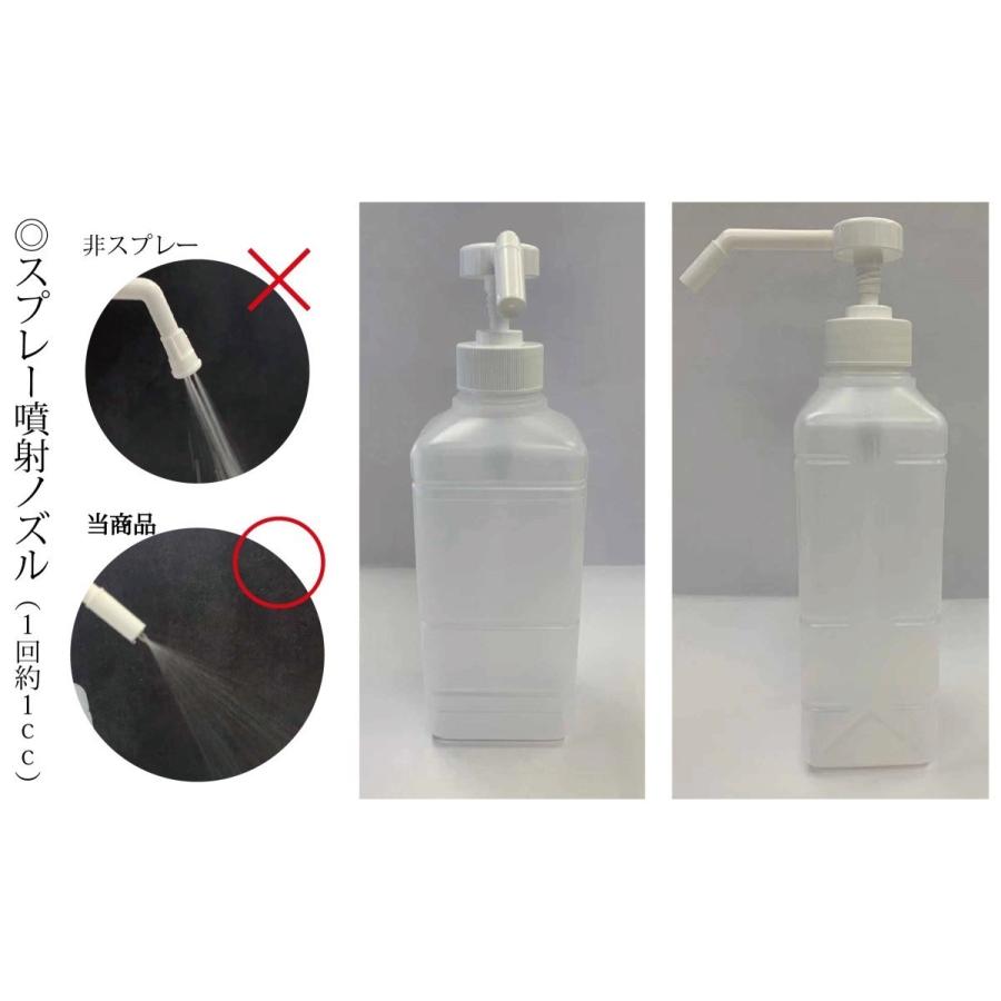 スプレーボトル 500ml 2本セット 日本製ボトル シャワーポンプ 消毒用