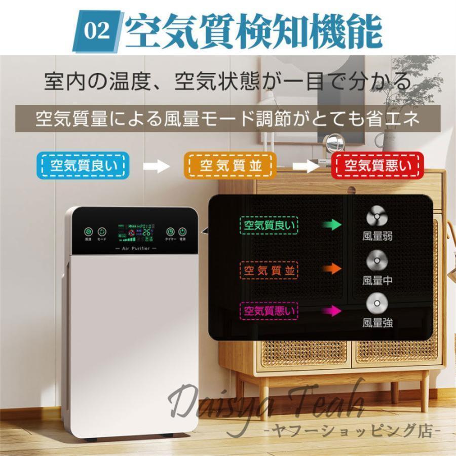 即納 空気清浄機 6重空気清浄 35畳対応 花粉症対策 除菌 リモコン付 3