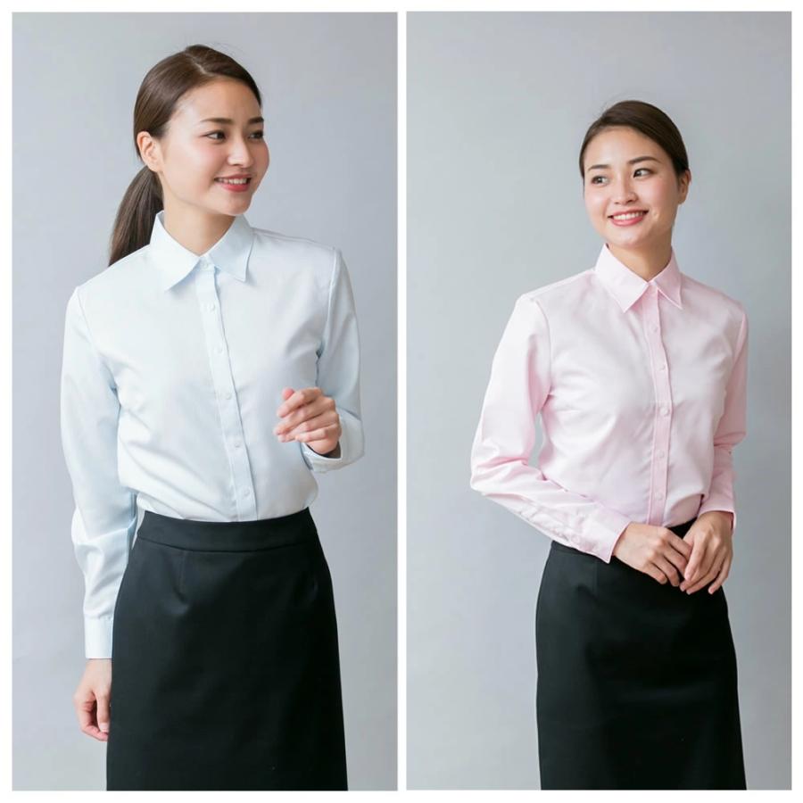 ブラウス シャツ セット 3枚 ワイシャツ ビジネス 開襟 レギュラー 長袖 or 7分袖 オフィス 会社 仕事 事務服   l1-l22-3set 宅配便のみ WS | アトリエ365 | 10