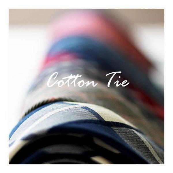 ネクタイ コットンタイ 無地 チェック フォーマル ドット 結婚式 白 ブルー ピンク 黒 oth-ux-ne-1674 メール便で送料無料  nｔc WS | アトリエ365 | 09