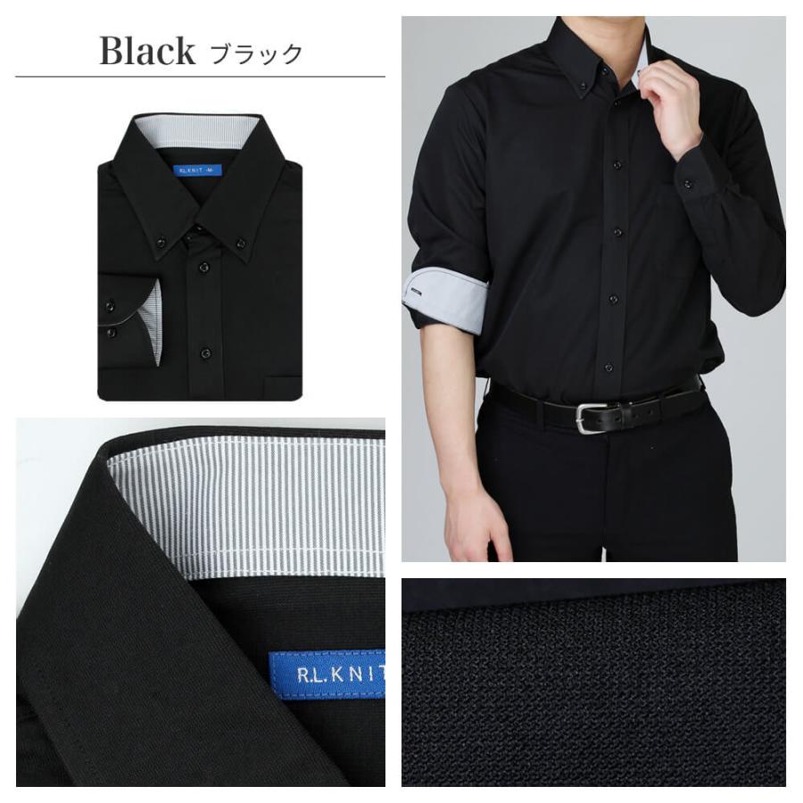 ワイシャツ ニット 3枚セット メンズ 長袖 ポロシャツ Yシャツ ビジネス テレワーク 白 紺 ネイビー ボタンダウン sun-ml-sbu-1788-3fix 宅配便のみ (d) | アトリエ365 | 18