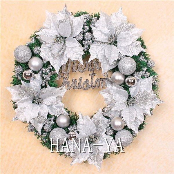 日本未入荷 22新作クリスマスリース ドア飾り クリスマス飾り 大きいサイズ 玄関飾り おしゃれ 60cm 壁掛け 店舗用 法人用 Christmas 装飾 3色 キレイ Wantannas Go Id