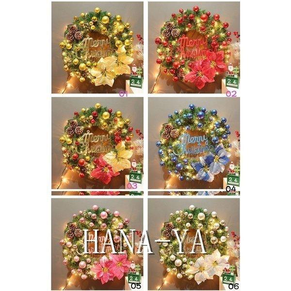 最高の Christmasクリスマスリース玄関飾り 電球付き ６色ドア飾りクリスマス飾り 40cm 壁掛け 店舗用 法人用 装飾 玄関や壁がに 完売 Www Muslimaidusa Org