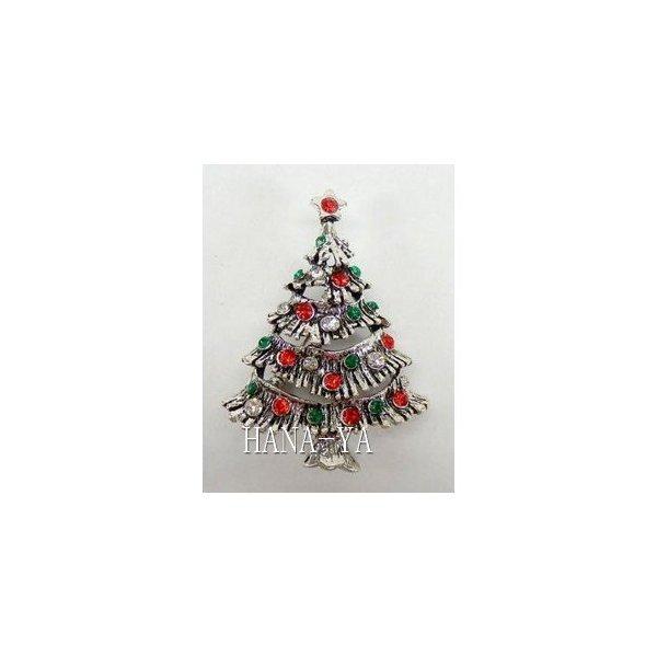 ブローチ クリスマスツリー 激安ブランド アンティーク風