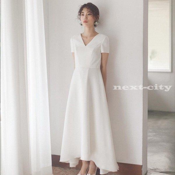 日本全国送料無料 ウエディングドレス 袖あり 白 二次会ピアノ 発表会 お呼ばれ 披露宴 安い エンパイア 花嫁 フォトウエディング ビーチフォト 前撮り 後撮り ポイント10倍 Www Thedailyspud Com