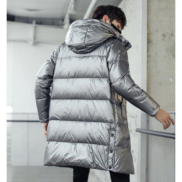 年中無休 メンズ メンズロングダウンコート ダウンコート 21秋冬新作 通勤 オフィス 暖かい 高品質 防風 防寒 大きいサイズ ライトダウン 無地 ダウンジャケット 5158 ロング丈 コート アウター Depureco Asia