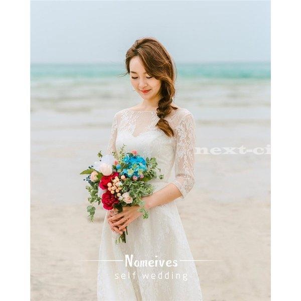 訳ありセール格安 ウエディングドレス 白 二次会 花嫁 前撮り 後撮り 袖あり 結婚式ドレス ピアノ 発表会 お呼ばれ 二次会 披露宴 高速配送 Www Muslimaidusa Org