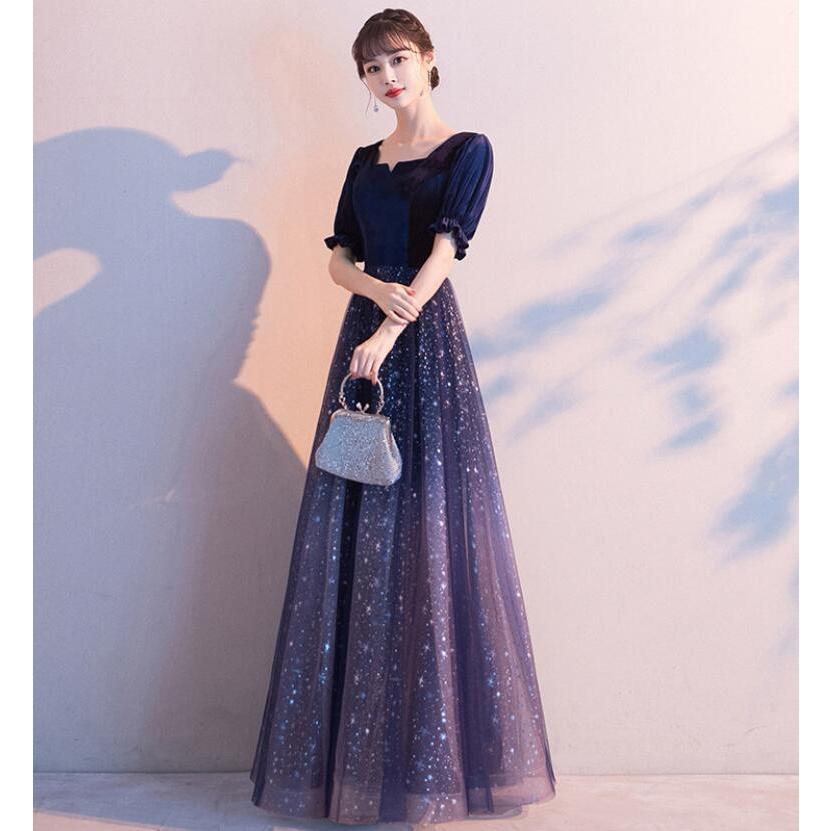 パーティードレス 結婚式 ワンピース ドレス ベルベット 大きいサイズ 袖あり ロング丈 ロング フォーマルドレス 安い 冬 おしゃれ 30代 40代 50代 Nextcity4 Edfym875 Next City 通販 Yahoo ショッピング