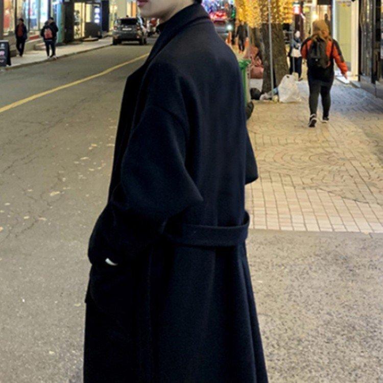 メーカー公式ショップ 両面羊毛 ダッフルコート フードコート ビッグシルエット ロング チェスターコート メンズ コート ゆったり ロングコート メンズチェスターコート オーバーサイズ 秋冬 冬服 秋 秋服 カジュアル メルトン コート アウター