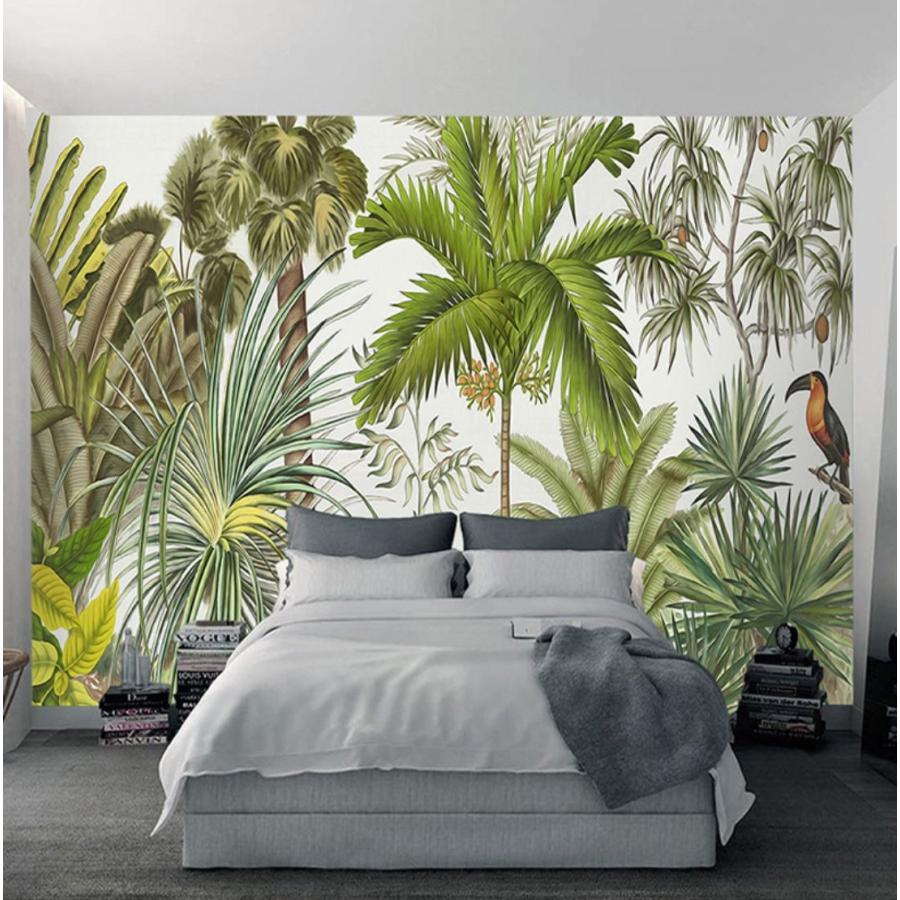 ３d 壁紙 1ピース 1m2 熱帯雨林 植物 木 鳥 防カビ 耐水 おしゃれ クロス インテリア 装飾 寝室 リビング H H Next Dream Shop 通販 Yahoo ショッピング