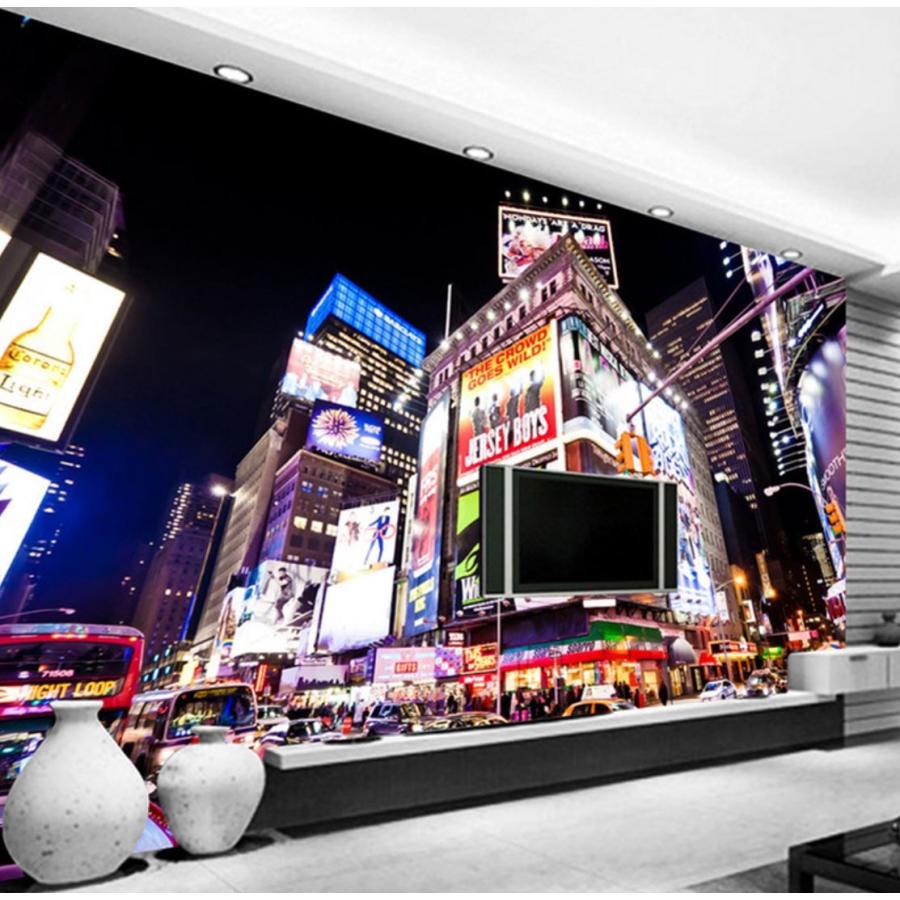 ３d 壁紙 1ピース 1m2 Ny タイムズスクエア 夜景 防カビ 耐水 おしゃれ クロス インテリア 装飾 寝室 リビング H H Next Dream Shop 通販 Yahoo ショッピング