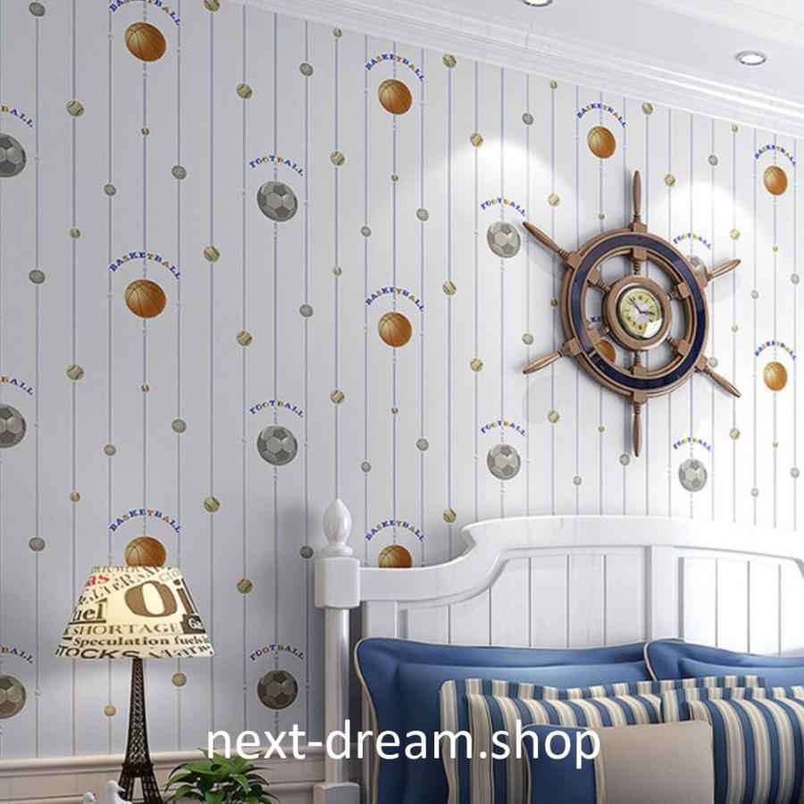 壁紙 ３d インテリア Diy 内装 サッカーボール 壁紙 防湿 不織布 防水 寝室 カビ対策 インテリア リビング 子供部屋 吸音 H 53 1000cm