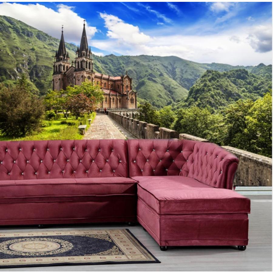 ３d 壁紙 1ピース 1m2 自然風景 お城 山 ヨーロッパ インテリア 装飾 寝室 リビング H H Next Dream Shop 通販 Yahoo ショッピング