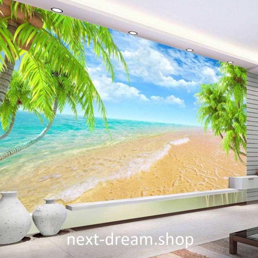 ３d 壁紙 1ピース 1m2 自然風景 青い海 ビーチ ヤシの木 インテリア 装飾 寝室 リビング H02203 H02203 Next Dream Shop 通販 Yahoo ショッピング