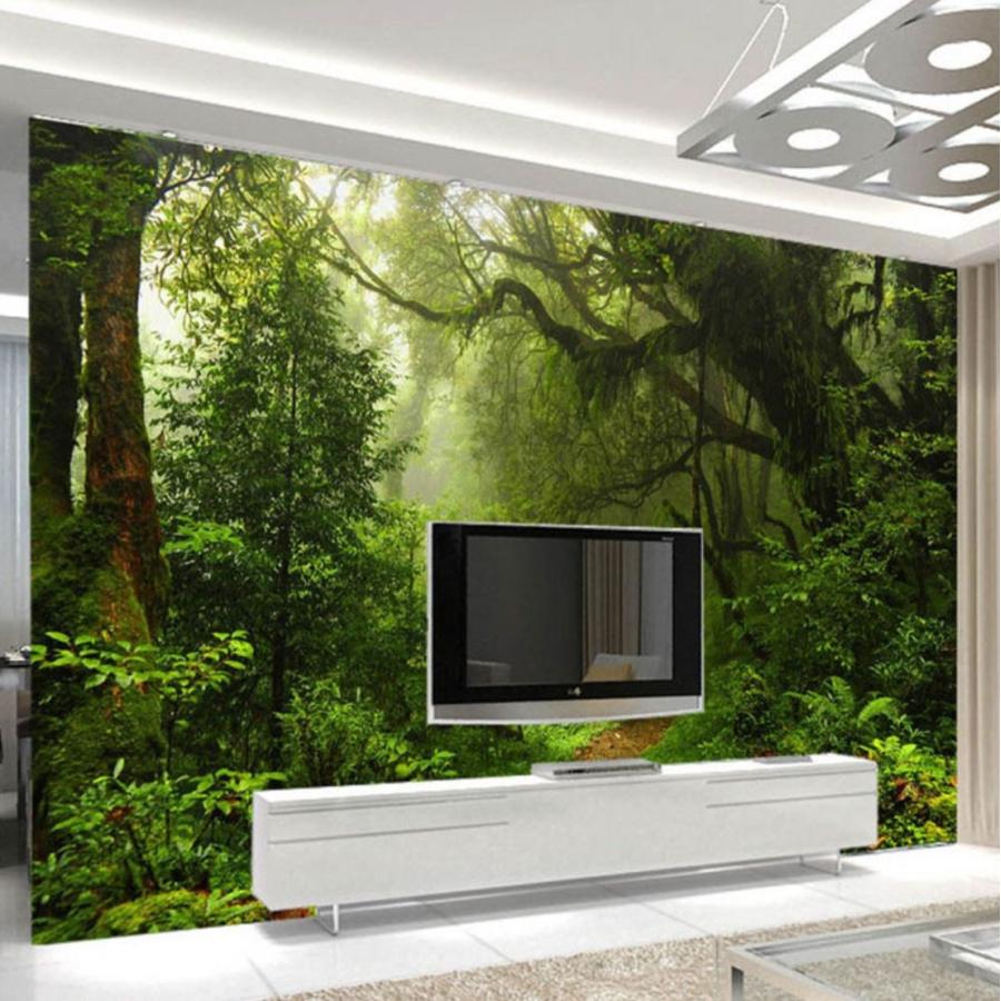 ３d 壁紙 1ピース 1m2 自然風景 植物 ジャングル 森林 茂み インテリア 装飾 寝室 リビング H H Next Dream Shop 通販 Yahoo ショッピング