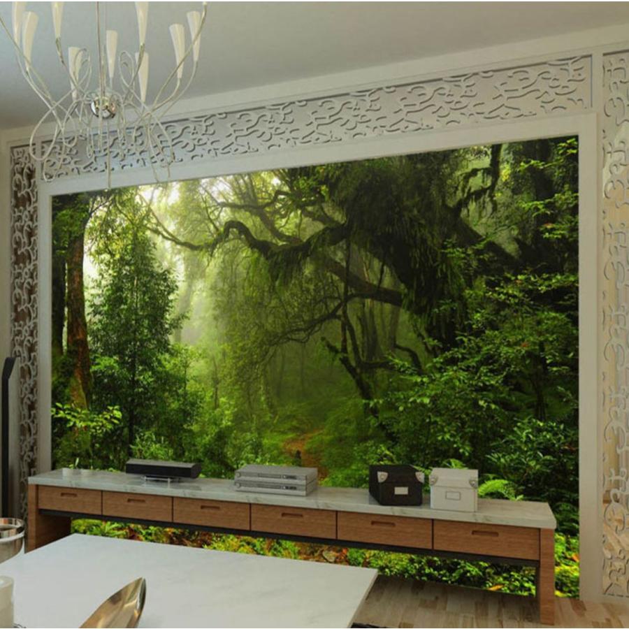 ３d 壁紙 1ピース 1m2 自然風景 植物 ジャングル 森林 茂み インテリア 装飾 寝室 リビング H H Next Dream Shop 通販 Yahoo ショッピング