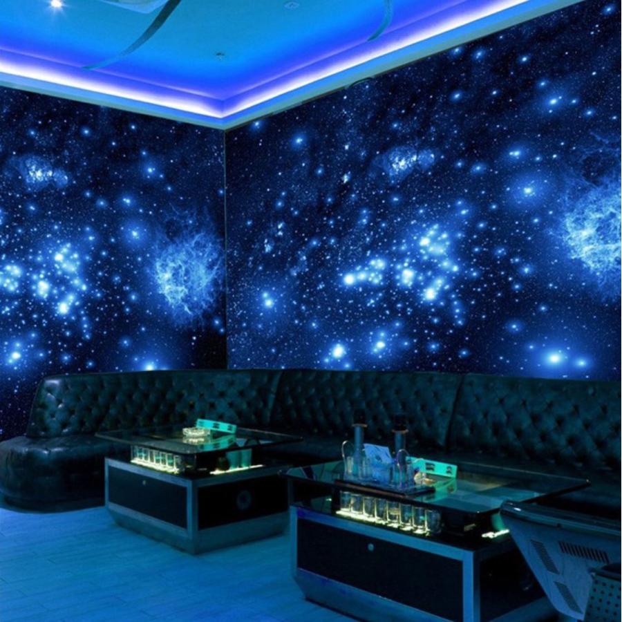 ３d 壁紙 1ピース 1m2 宇宙 銀河 ブラックライト 蛍光 インテリア 装飾 寝室 リビング H H Next Dream Shop 通販 Yahoo ショッピング