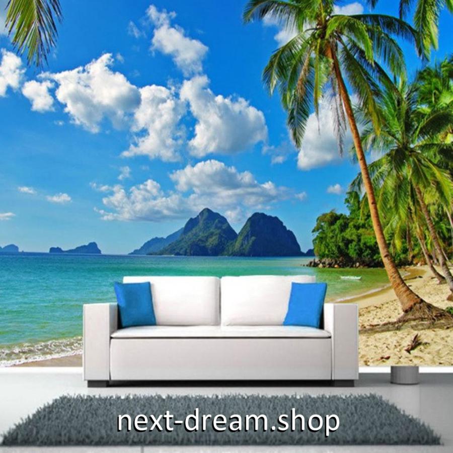 ３d 壁紙 1ピース 1m2 自然風景 海の景色 ビーチ ヤシの木 島 インテリア 装飾 寝室 リビング H H Next Dream Shop 通販 Yahoo ショッピング