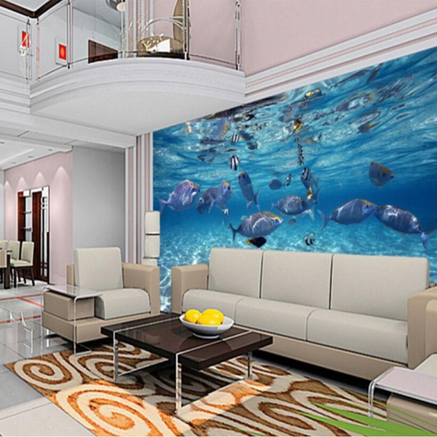 ３d 壁紙 1ピース 1m2 自然風景 水中 海 魚 インテリア 装飾 寝室 リビング 耐水 防カビ H H Next Dream Shop 通販 Yahoo ショッピング