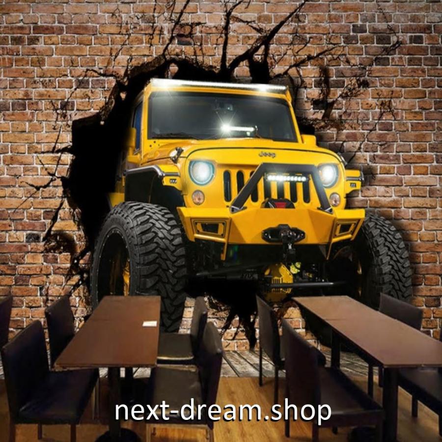 ３d 壁紙 1ピース 1m2 ウォールアート レンガ 四駆自動車 インテリア 装飾 寝室 リビング 耐水 防湿 H H Next Dream Shop 通販 Yahoo ショッピング