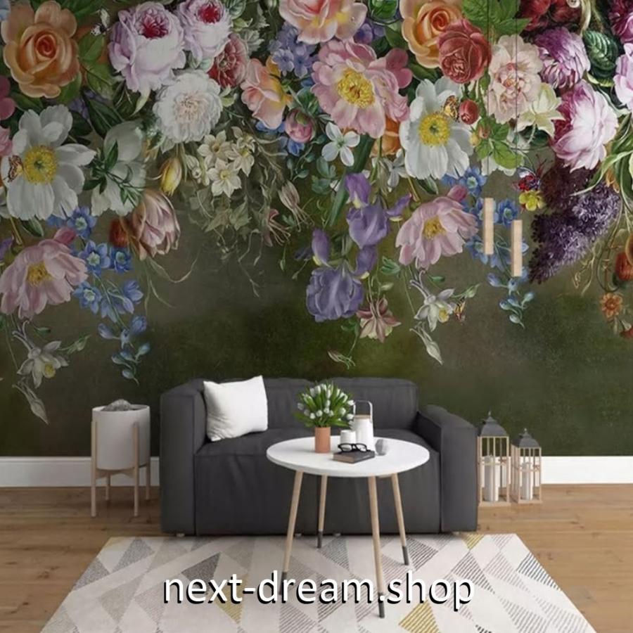 ３d 壁紙 1ピース 1m2 ヨーロッパレトロ 花 薔薇 インテリア 部屋装飾 耐水 防湿 防音 H H Next Dream Shop 通販 Yahoo ショッピング