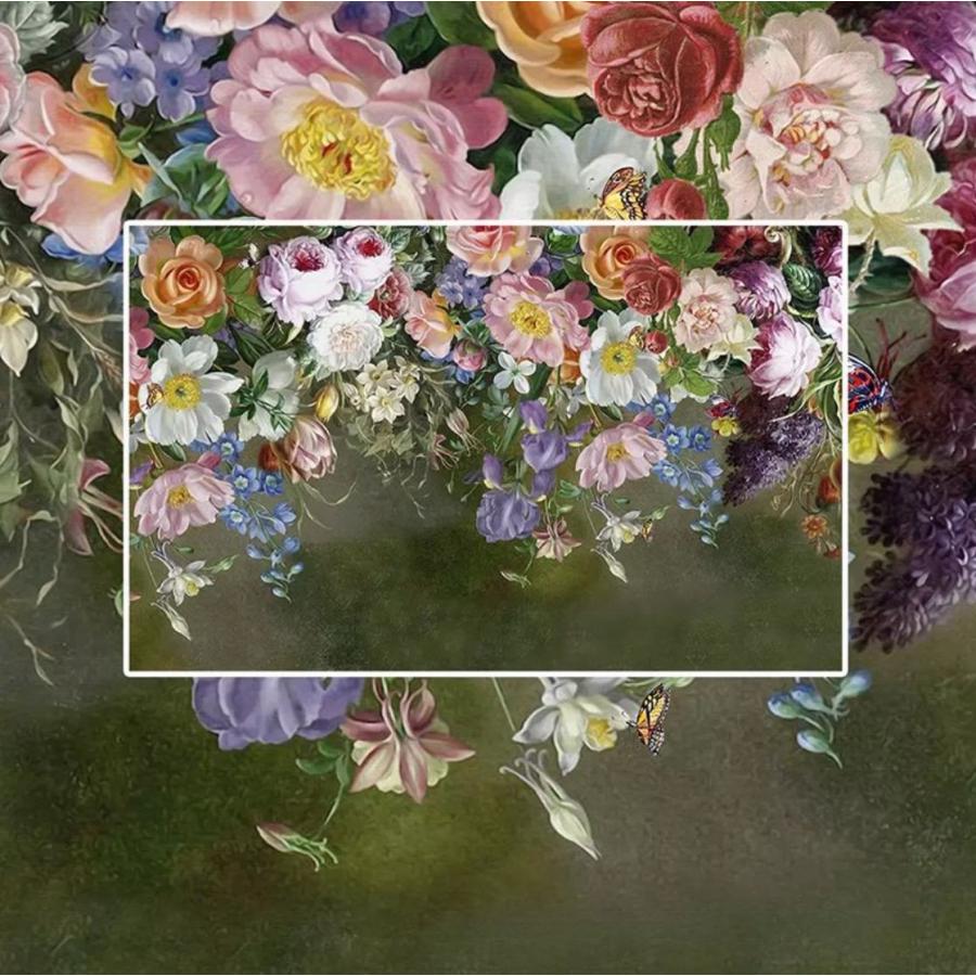 ３d 壁紙 1ピース 1m2 ヨーロッパレトロ 花 薔薇 インテリア 部屋装飾 耐水 防湿 防音 H H Next Dream Shop 通販 Yahoo ショッピング