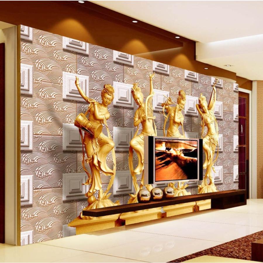 ３d 壁紙 1ピース 1m2 立体アート 仏像 彫刻デザイン インテリア 部屋 寝室 リビング 防湿 防音 H H Next Dream Shop 通販 Yahoo ショッピング