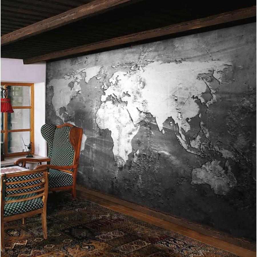 ３d 壁紙 1ピース 1m2 モノクロ 世界地図 白黒 Diy リフォーム インテリア 部屋 寝室 防湿 防音 H H Next Dream Shop 通販 Yahoo ショッピング