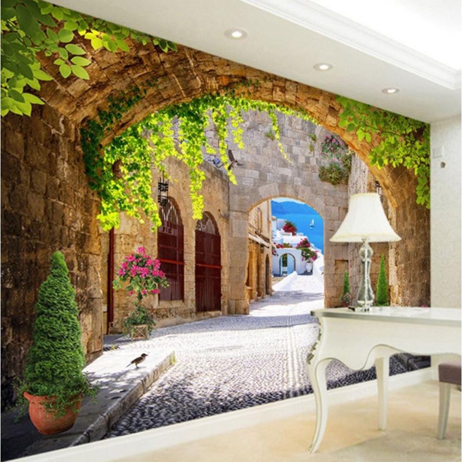 ３d 壁紙 1ピース 1m2 シティ風景 ヨーロッパ レンガ Diy リフォーム インテリア 部屋 寝室 防湿 防音 H H Next Dream Shop 通販 Yahoo ショッピング