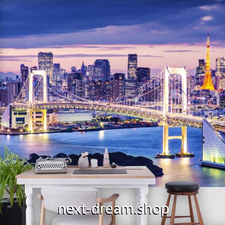 ３d 壁紙 1ピース 1m2 シティ風景 橋 夜景 Diy リフォーム インテリア 部屋 寝室 防湿 防音 H H Next Dream Shop 通販 Yahoo ショッピング