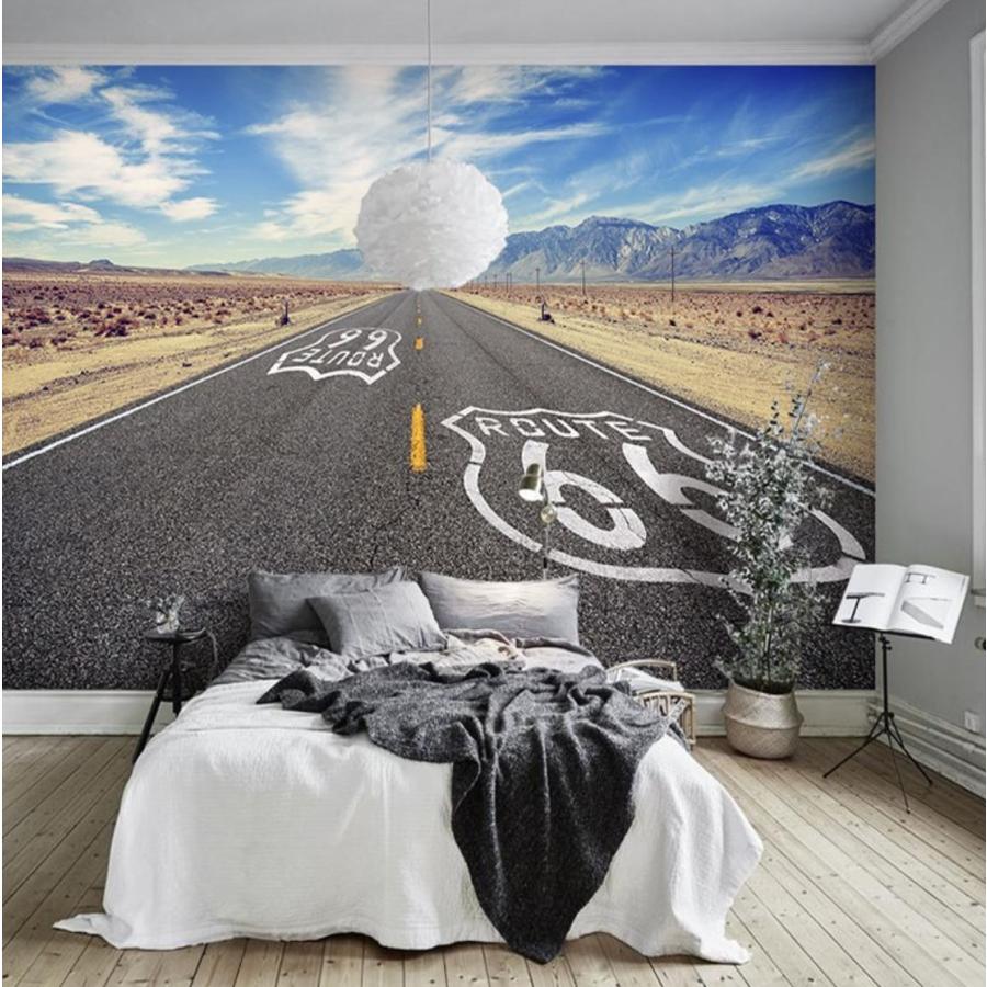 ３d 壁紙 1ピース 1m2 自然風景 ルート99 アメリカ Diy リフォーム インテリア 部屋 寝室 防湿 防音 H H Next Dream Shop 通販 Yahoo ショッピング