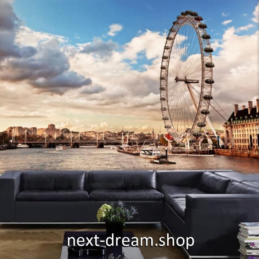 ３d 壁紙 1ピース 1m2 シティ風景 観覧車 湾 河 Diy リフォーム インテリア 部屋 寝室 防湿 防音 H03394 H03394 Next Dream Shop 通販 Yahoo ショッピング