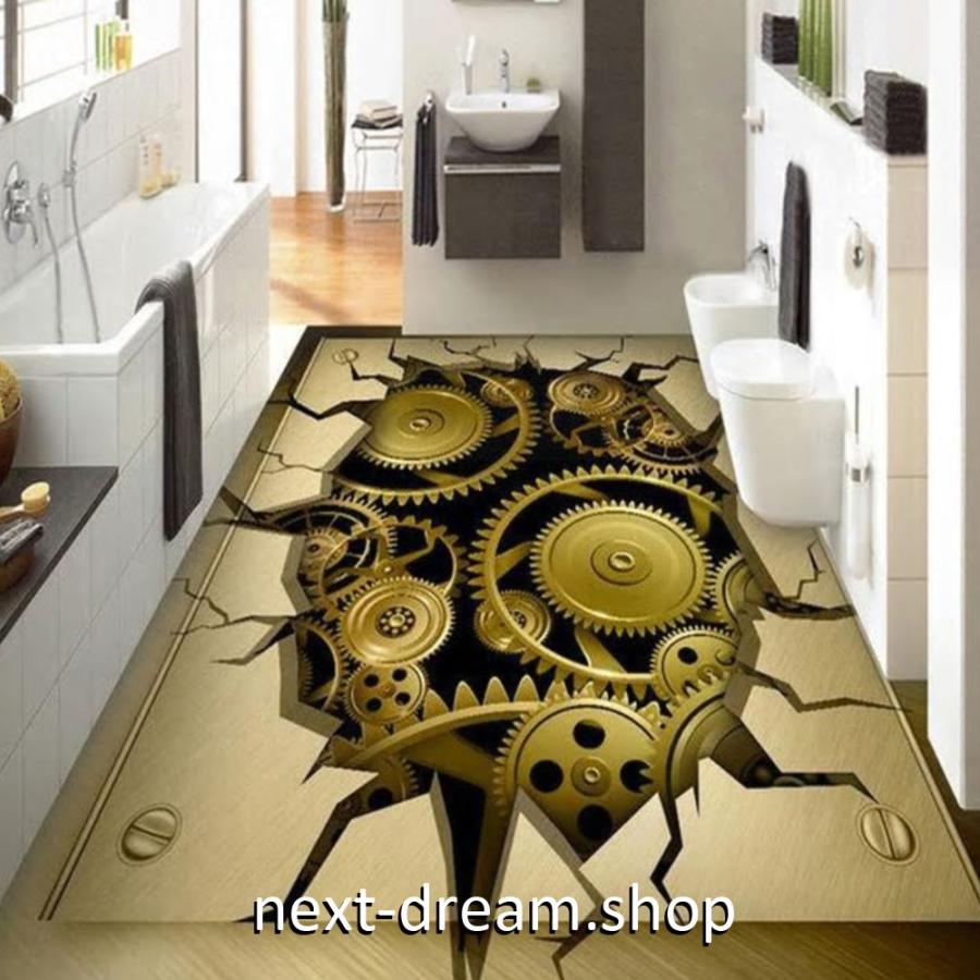 ３d 壁紙 1ピース 1m2 床用 アート 機械の歯車 Diy リフォーム インテリア 部屋 寝室 防湿 防音 H H Next Dream Shop 通販 Yahoo ショッピング