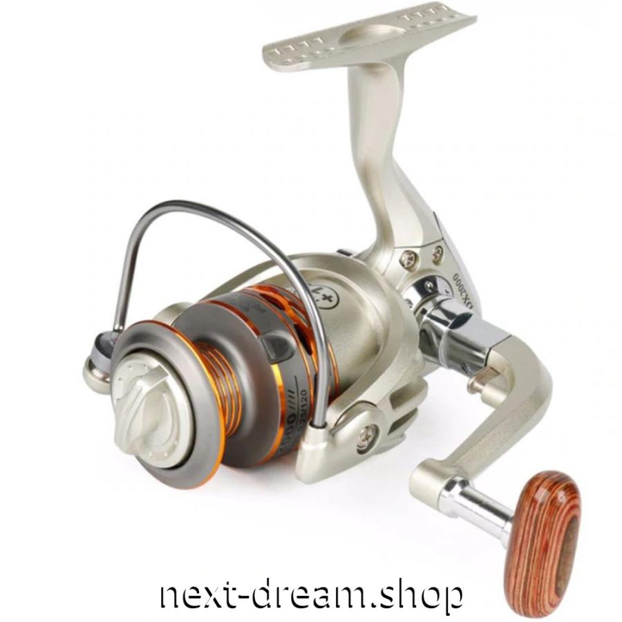 新品 スピニングリール 釣り道具 フィッシング 高性能ベアリング 鯉釣り シルバー ゴールド 00 3000 4000 5000番 M009 最新作の
