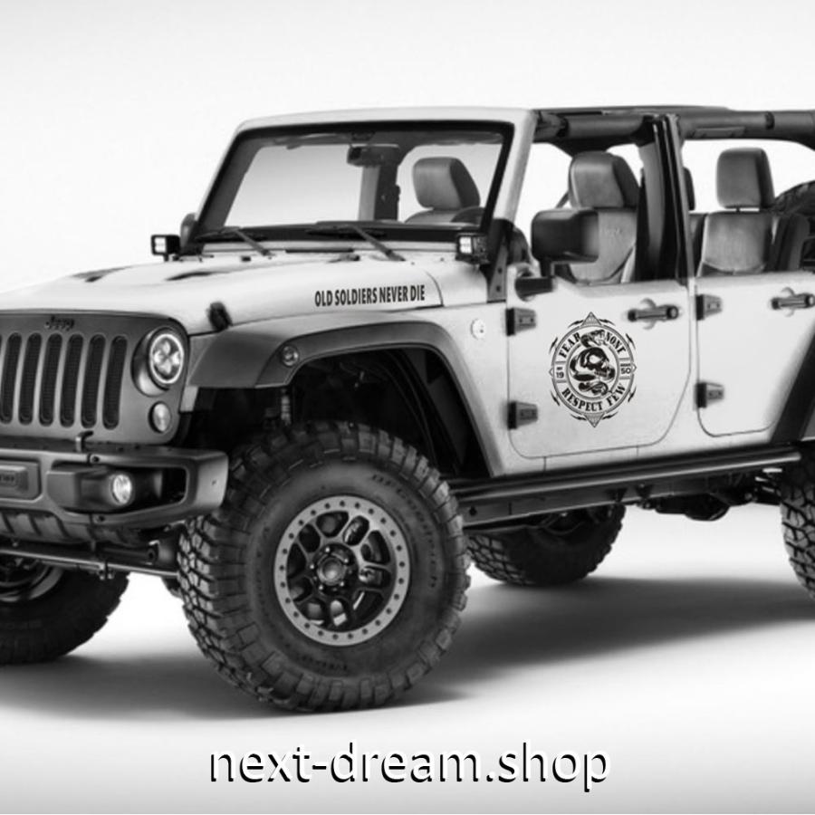 保障できる 外装 四駆 ラングラー用 ジープ Jeep ステッカー デカール 送料込 サイドボディ M060 カーアクセサリー 自動車 アクセサリー Www Radio10 Sr
