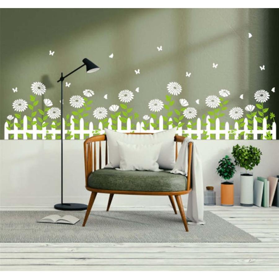 ウォールステッカー 壁紙 Diy 部屋 シール 寝室 リビング インテリア 50 70cm 花壇 イラスト 蝶々 M M Next Dream Shop 通販 Yahoo ショッピング