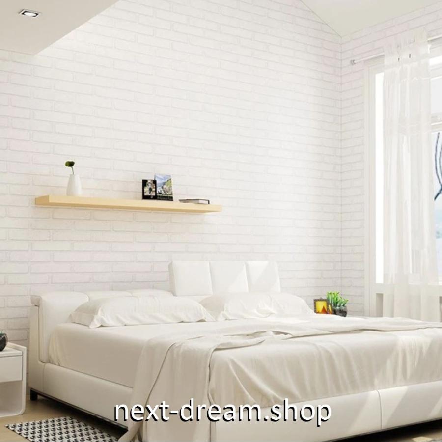日本製 壁紙 洋風おしゃれレンガ 白 ホワイト 53cm 10m 高級ウォールペーパー 部屋 リビング キッチン 内装 防水 Diy M 壁紙 Www Mindthevoice Be