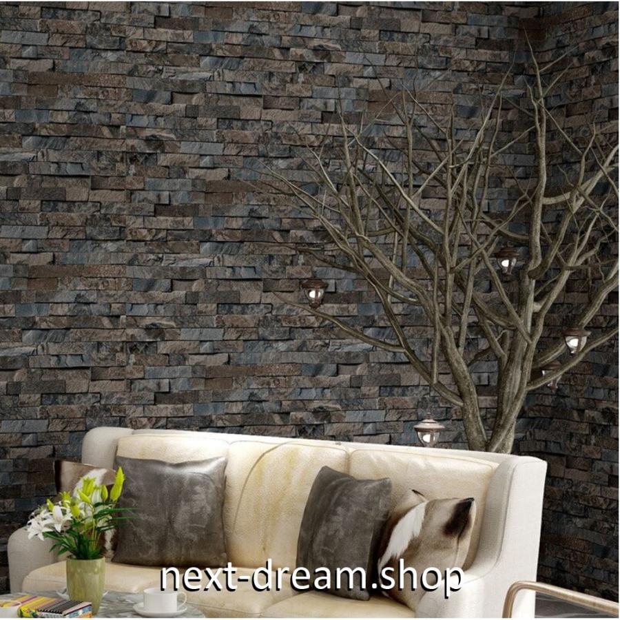 希望者のみラッピング無料 リビング ダークブルーグレー 内装 内装 部屋 キッチン 高級ウォールペーパー 壁紙 壁紙 洋風おしゃれレンガ Diy 洋風おしゃれレンガ 53cm 10m 防水 M ポイント10倍