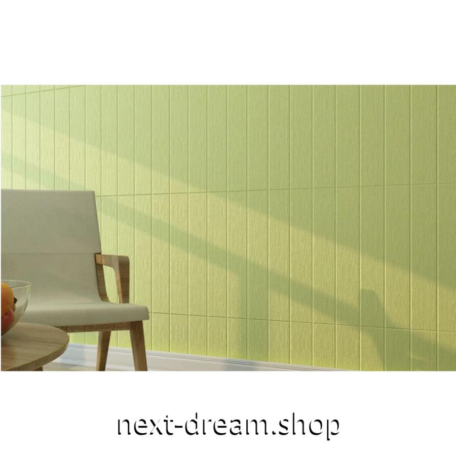 防水 抹茶色 しっかりとした木の板デザイン 壁紙 70 70cm 厚さ５ミリ 内装 M 10枚パック 住宅設備 部屋 Next Dream Shop ３d壁紙 高級クロスステッカー M 接着剤付