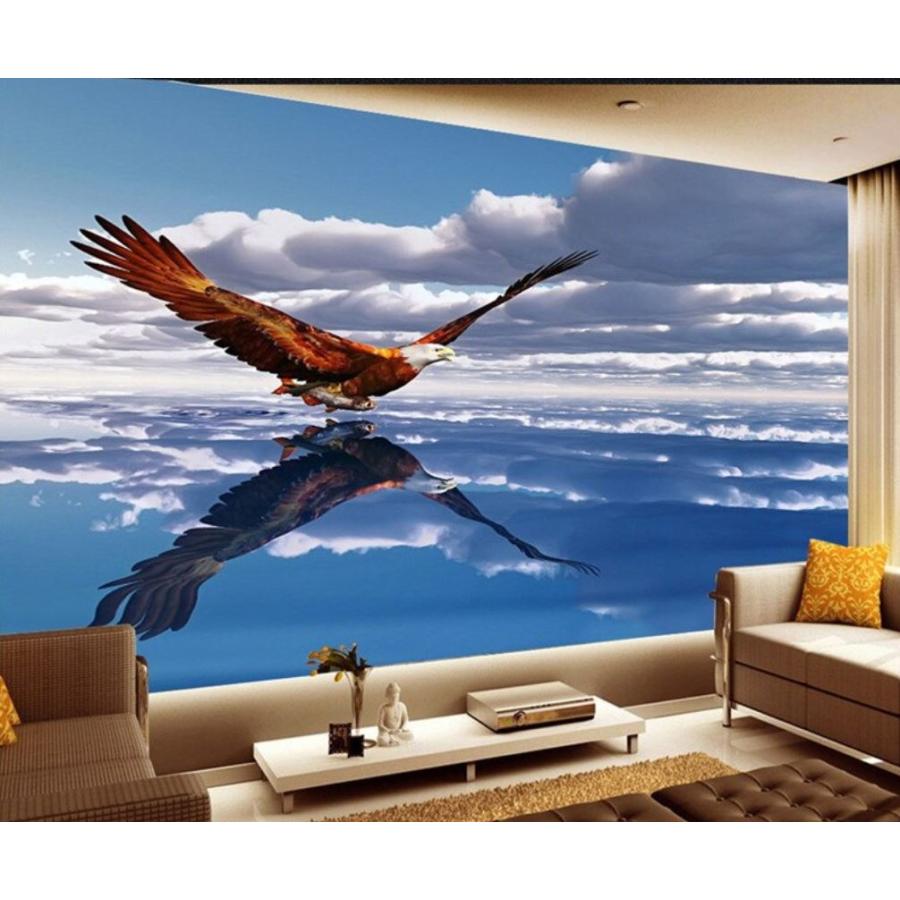 カスタム３d壁紙 1ピース 1m2 水面を飛行する鷹 雲 海 キッズルーム リビング お店 クロス張替 M M Next Dream Shop 通販 Yahoo ショッピング