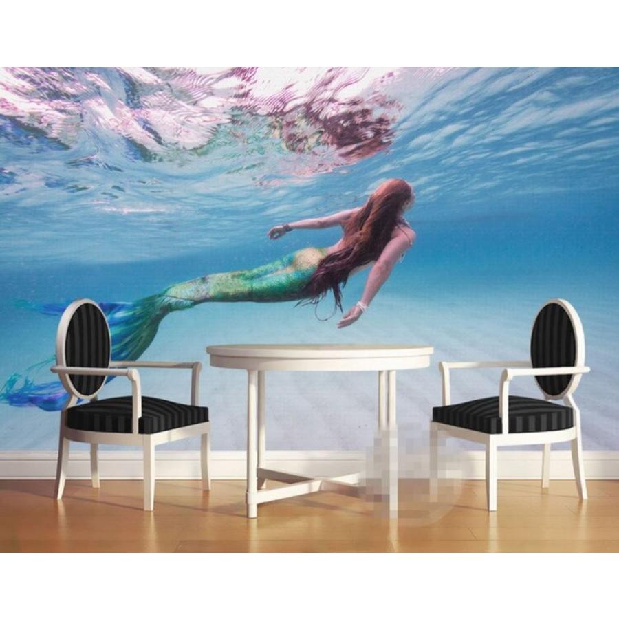 カスタム３d壁紙 1ピース 1m2 人魚 マーメイド 海 キッズルーム リビング お店 クロス張替 M M Next Dream Shop 通販 Yahoo ショッピング