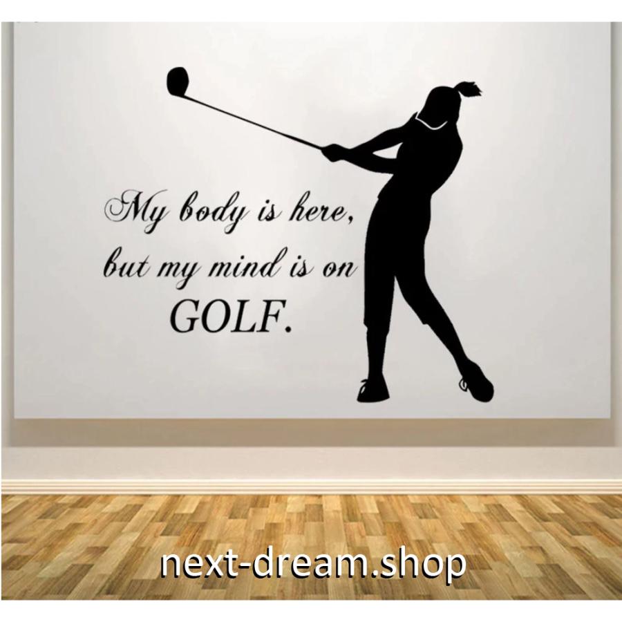 壁紙 デカール ゴルフガール ウォールステッカー ビニール 装飾 ゴルフ場 屋外スポーツ ビニールアート Golf M M Next Dream Shop 通販 Yahoo ショッピング