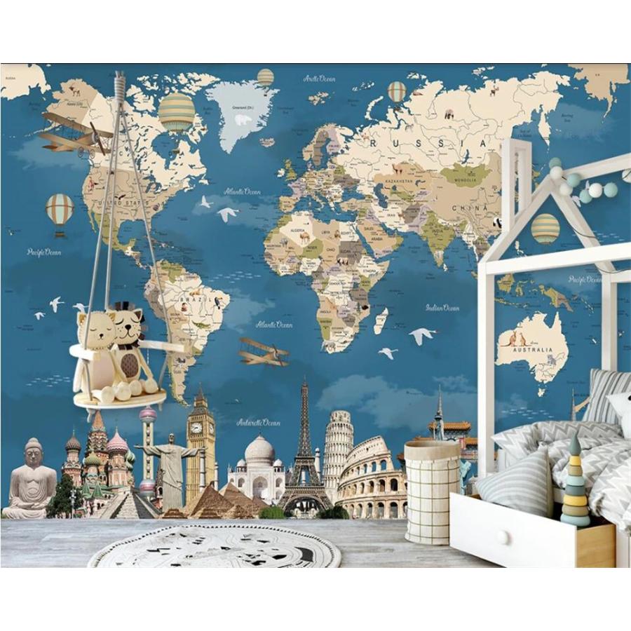 3d 壁紙 カスタム サイズ 世界地図 ワールド マップ おしゃれ 楽しい リビング 子供部屋 Ms Ms Next Dream Shop 通販 Yahoo ショッピング