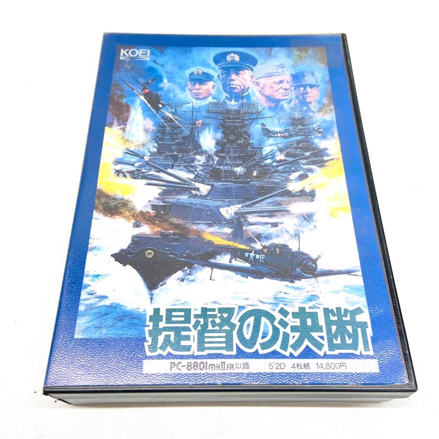 コーエー/KOEI ゲームソフト 提督の決断 PC フロッピー PC-8801mkIISR