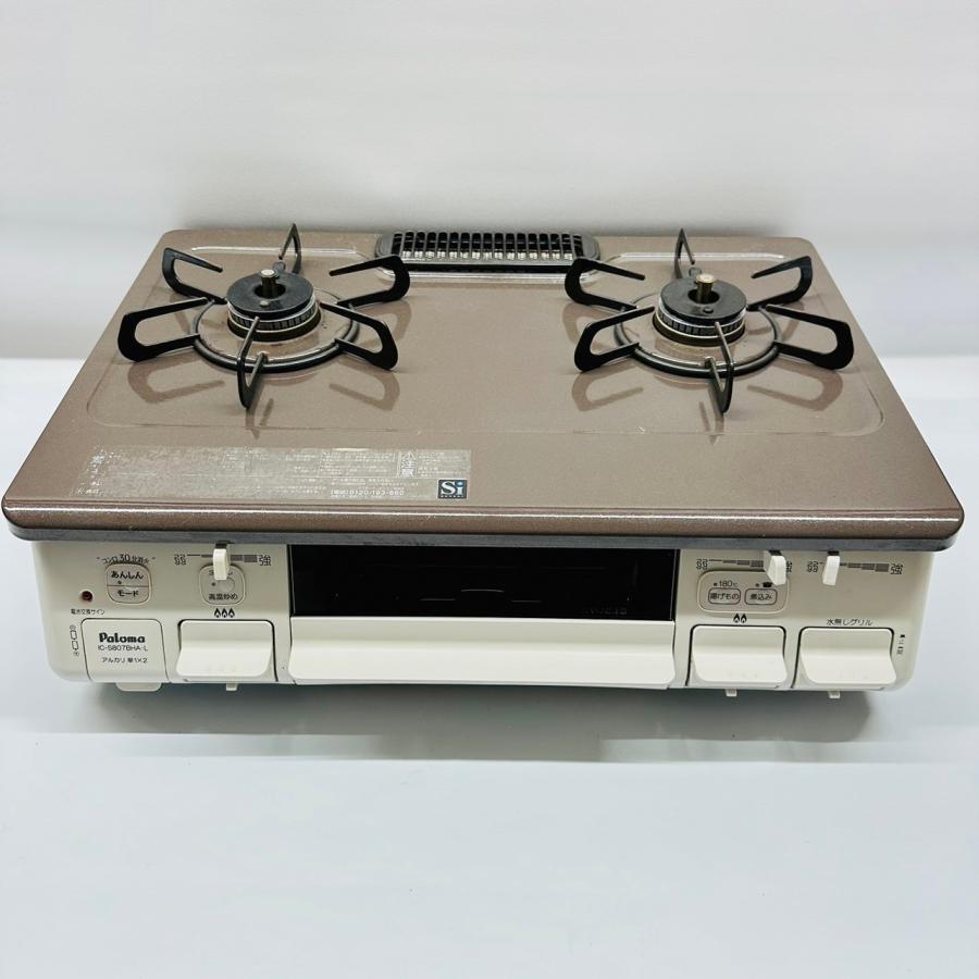 パロマ（Paloma） ガスコンロ IC-S807BHA-L 2019年製 都市ガス 左火力