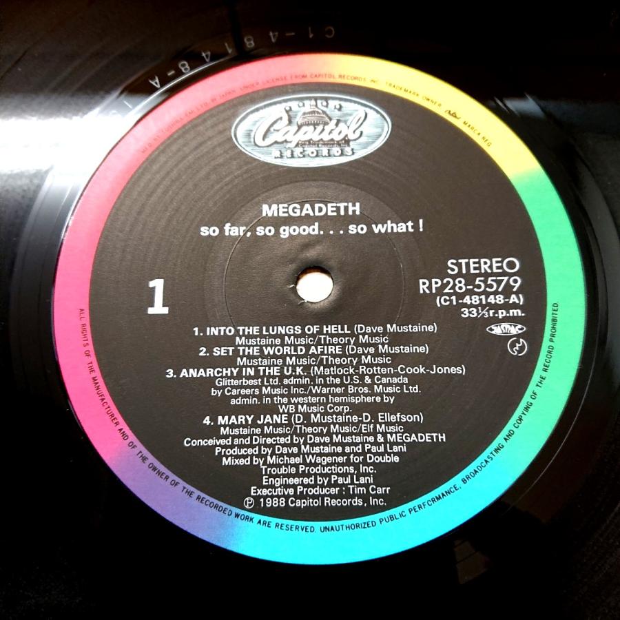 EMIミュージック・ジャパン 【送料無料】レコード アナログ MEGADETH 